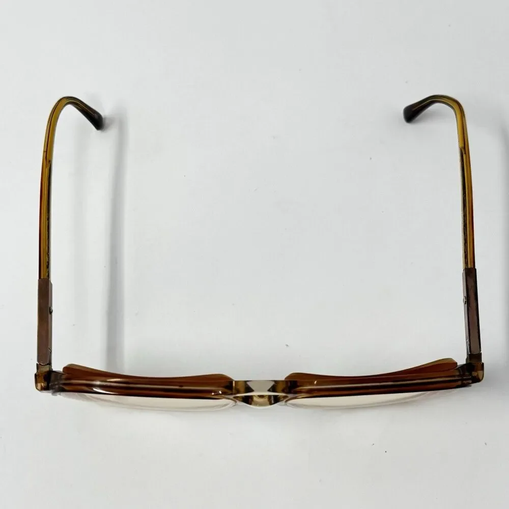 Vintage Couturier by Classic Claude Amber Eyeglass Frames France 57-20-150